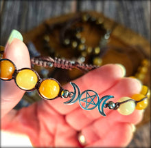 Load image into Gallery viewer, Triple Moon Goddess Bracelet
