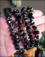 Load image into Gallery viewer, Gold Sheen Obsidian Chip Bracelet
