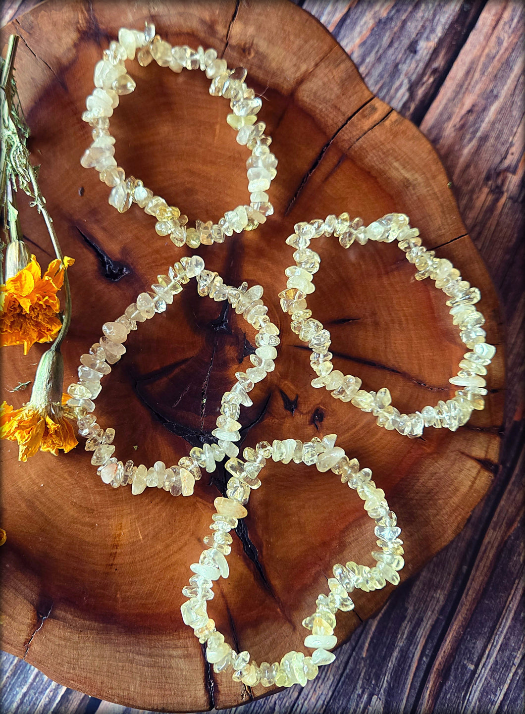 Citrine Chip Bracelet