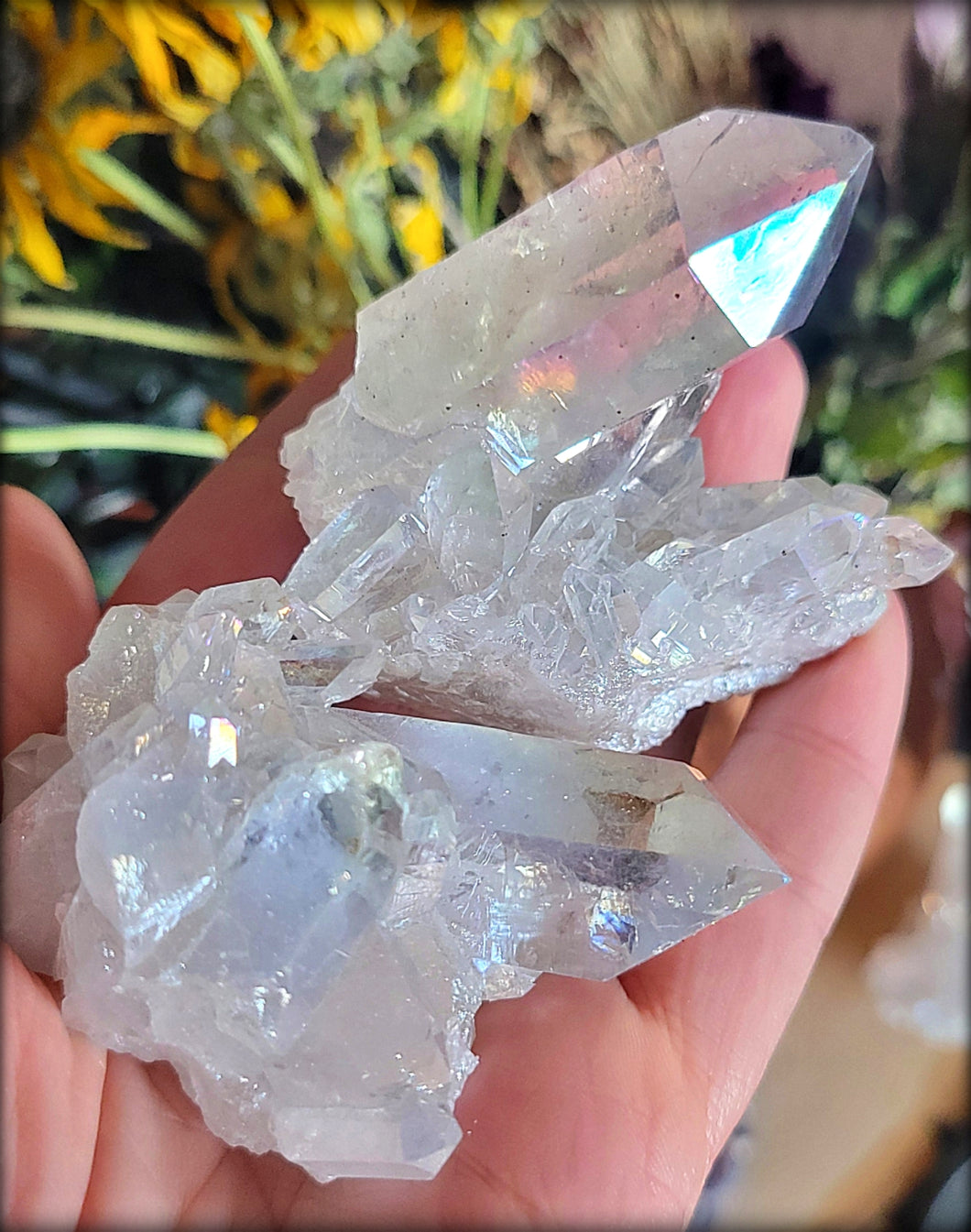 Angel Aura Quartz Cluster