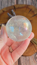 Load and play video in Gallery viewer, Angel Aura Clear Quartz Sphere
