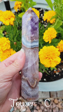 Load and play video in Gallery viewer, Crazy Lace Agate &amp; Amethyst Tower
