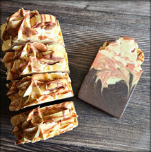 Load image into Gallery viewer, Pumpkin Waffle Swirl Soap
