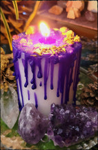 Load image into Gallery viewer, Relax Witch Pillar Drip Candle
